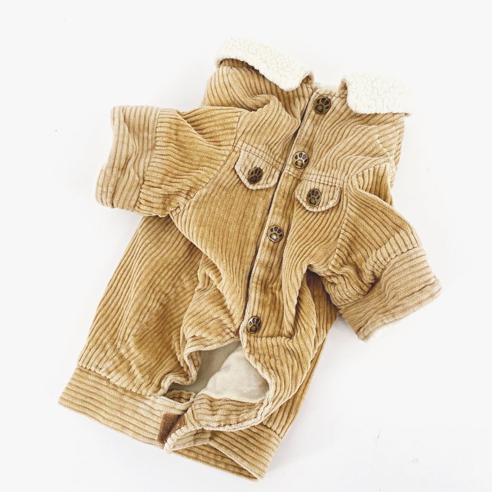 SOLD DMC Corduroy and Sherpa Dog Jacket - Picture 9 of 9